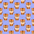 Cute Cartoon Baby Tiger on Light Purple Wallpaper Image