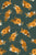 Autumn Floral Clusters in Mustard Yellow and Dark Green Image