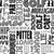Golf Terms Word Cloud in Black and White Image
