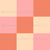 Checkerboard in Pink, Orange, and Cream Image