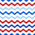 Patriotic Party Time Wavy Stripes in Red White and Blue Image