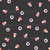Spooky Candy Corn Eyes in Cute Pink on Black Image