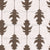 Ikat Oak Leaves Sable Brown Stripes Botanical Japandi, Ikat Oak Leaves by Dawn K Designs Image