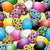 Pysanky Easter Eggs on Yellow Image
