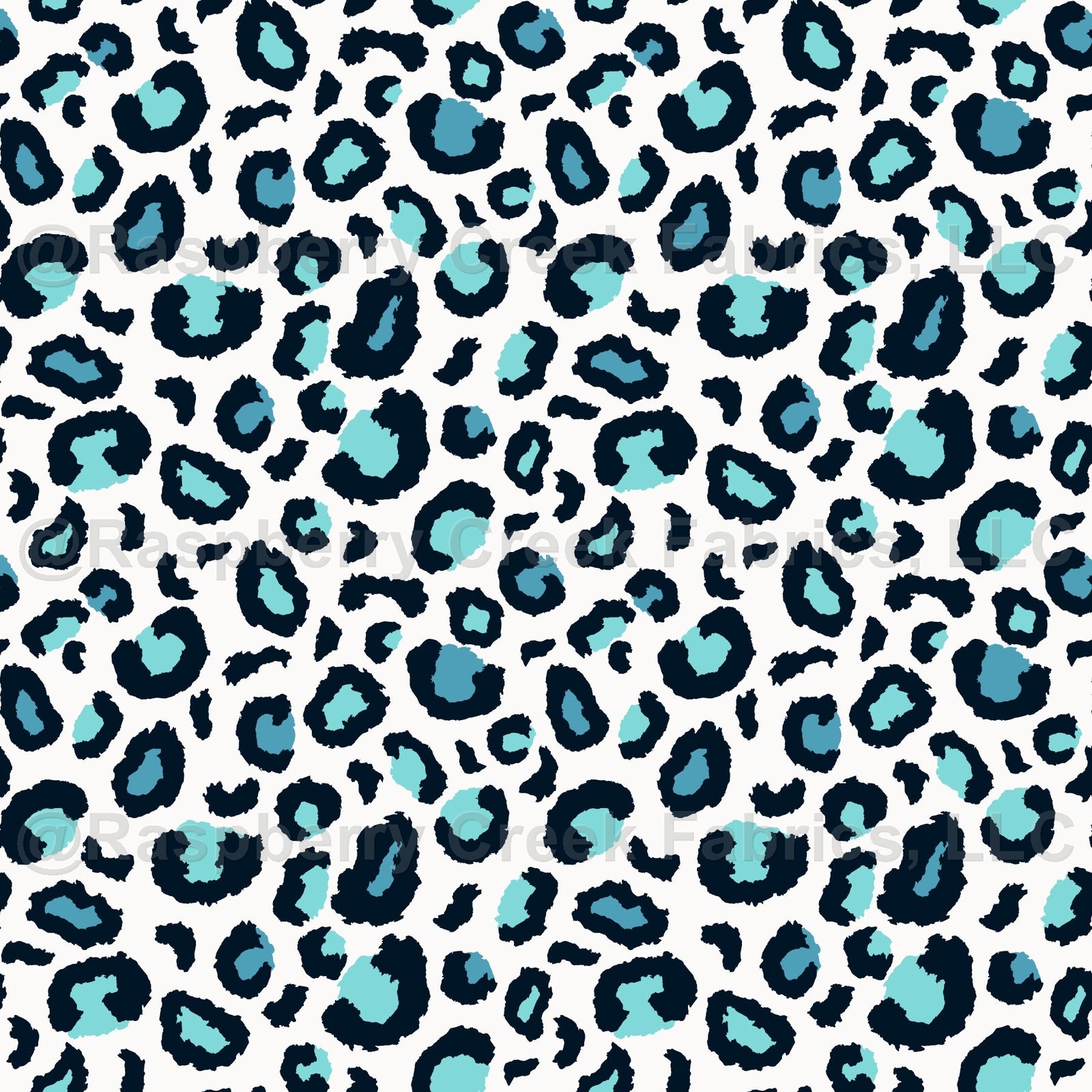 Seattle Kraken Inspired Leopard Print