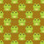Cute Cartoon Frogs on Gold Brown Image