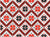 Slavic Embroidery, Balkans Traditional Ethnic Pattern, Red and Black Image