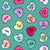 Sassy Anti Valentine Conversation Hearts Turquoise Image
