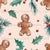 Farmhouse Christmas Pink Gingerbread Christmas Image