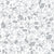 Rose Garden in Blue Gray on White, Shizen by Stephanie Fiona Design Image