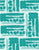 Freehand Geometric Abstract textured brush strokes Teal Blue Green Image