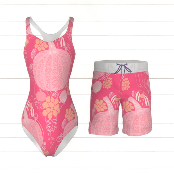 Preppy Halloween. Collection: Pink Pumpkins - Raspberry Creek Fabrics