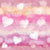 Fluffy White Heart Clouds on Pink and orange tangerine Valentine sky Image