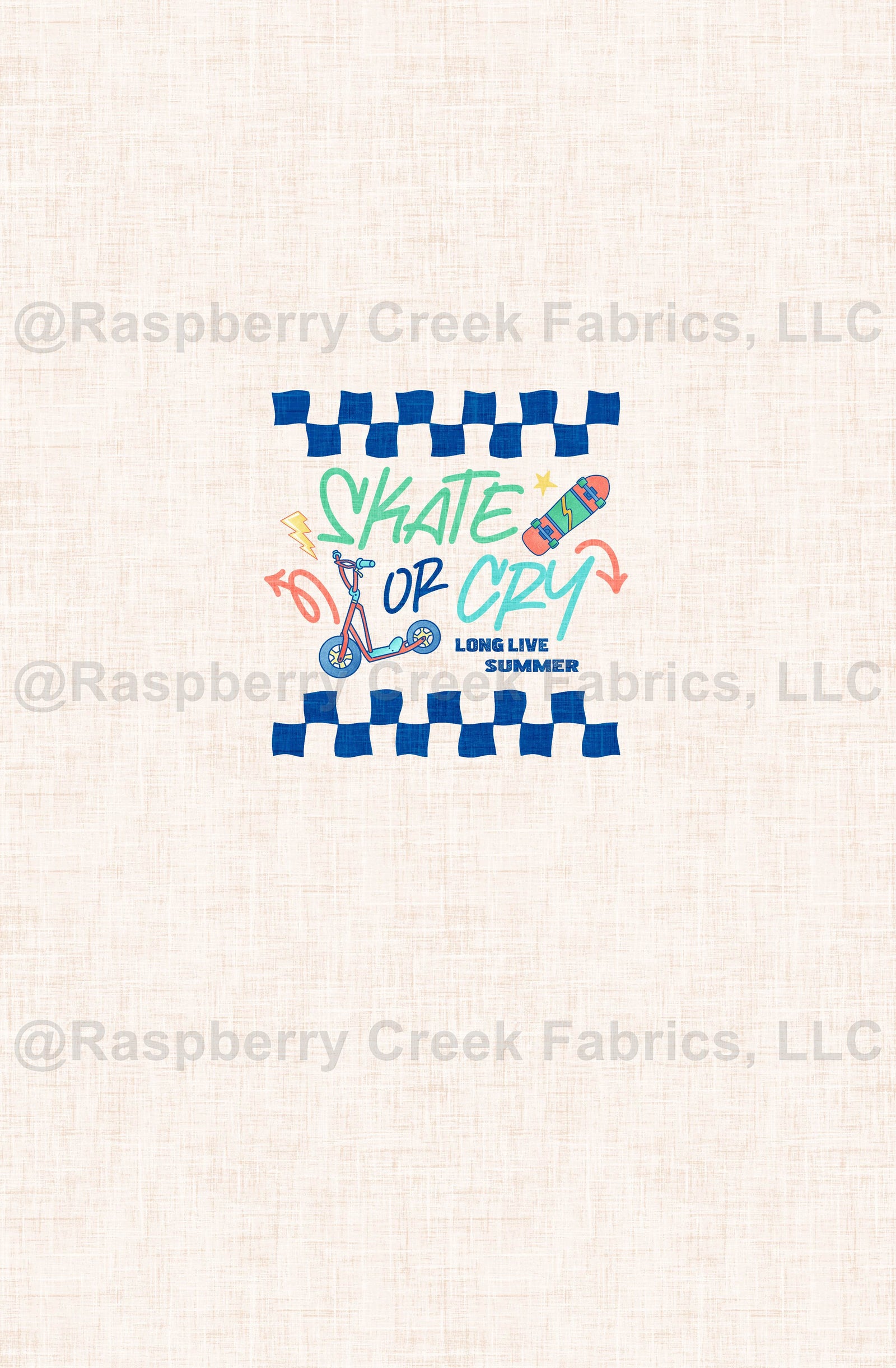 Skate Park Remix Skate or Cry Blue Panel