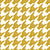 Houndstooth with Rock Hand in Mustard Yellow Gold Image
