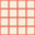 gingham plaid coral on beige background Image