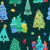 Cutie Christmas Trees Dark Green Image