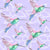 Hummingbirds Purple Right Facing Image