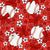 Baseball Coquette Floral in Red Image