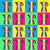 Pop Art Espresso Pot on Blue Yellow Green and Red Image