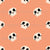 Happy Skeleton Faces Soft Orange Image