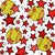 Team Spirit Softballs and Stars in Red Image