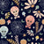 Whimsical Halloween Charm Skulls in bowties Dark Image