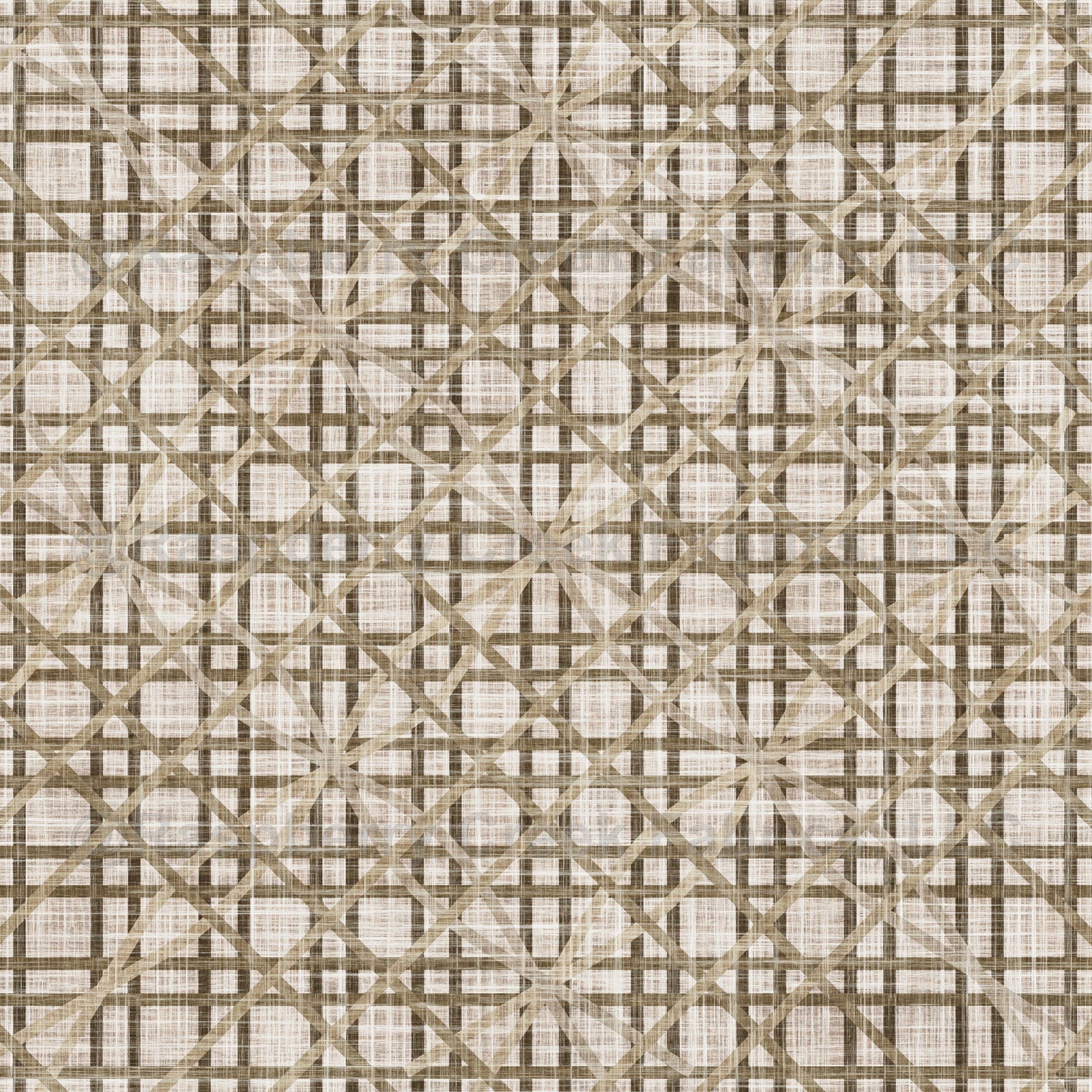 Woven Cane Rattan Lattice in Natural & Tan