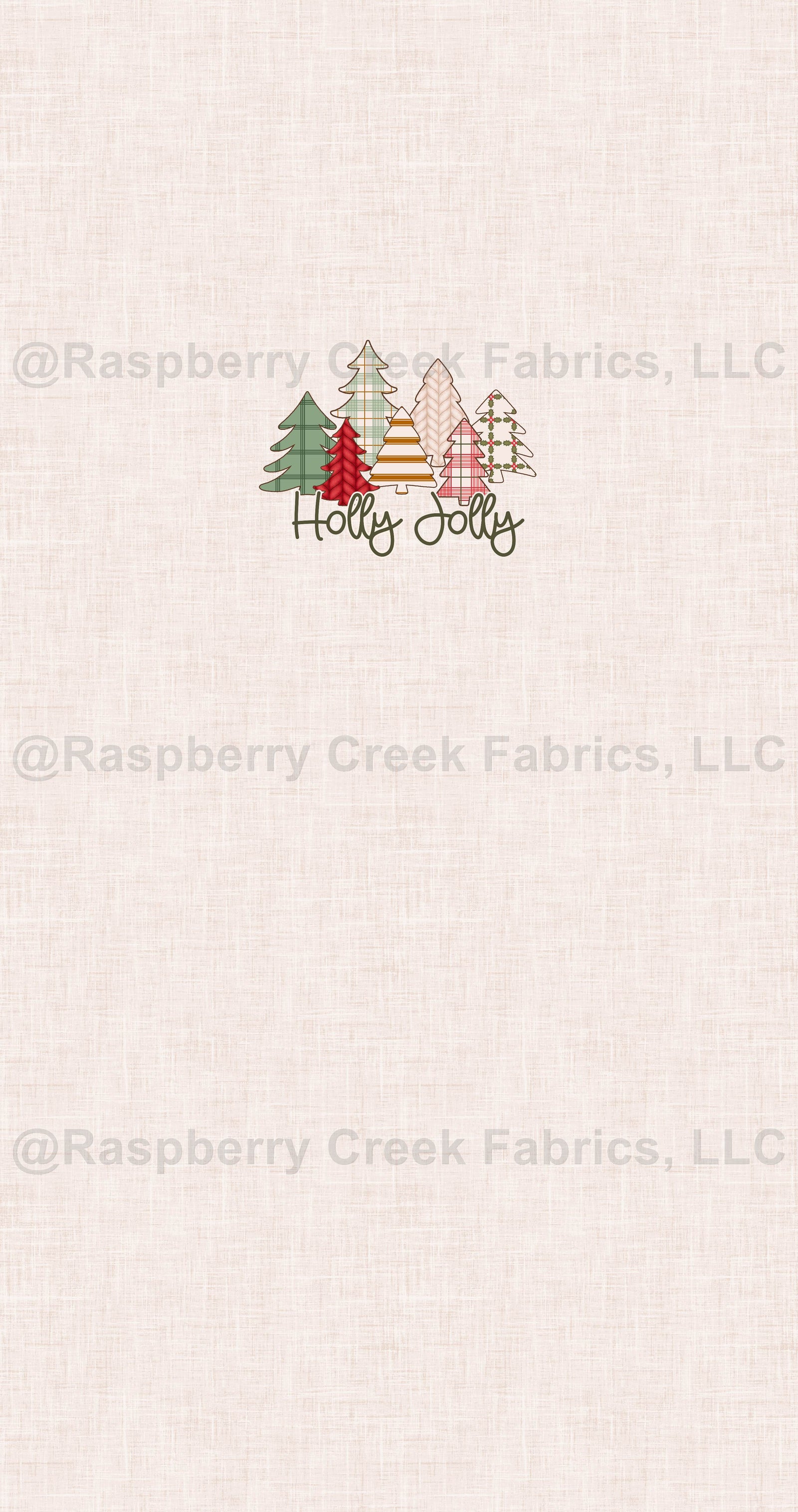 Home for Christmas Panel- Holly Jolly