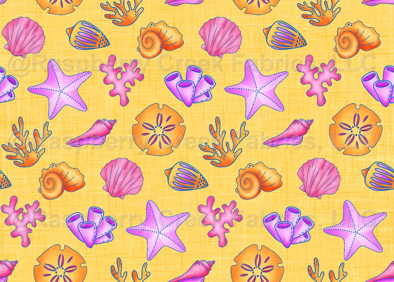 Aloha Seashells Yellow