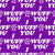 I Wuff You White on Purple Image