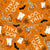 Boo Y'all Cowboy Ghosts and Skeletons Orange Image