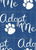 Adopt Me Navy and White Linen Texture Image