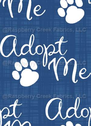 Adopt Me Navy and White Linen Texture - Raspberry Creek Fabrics
