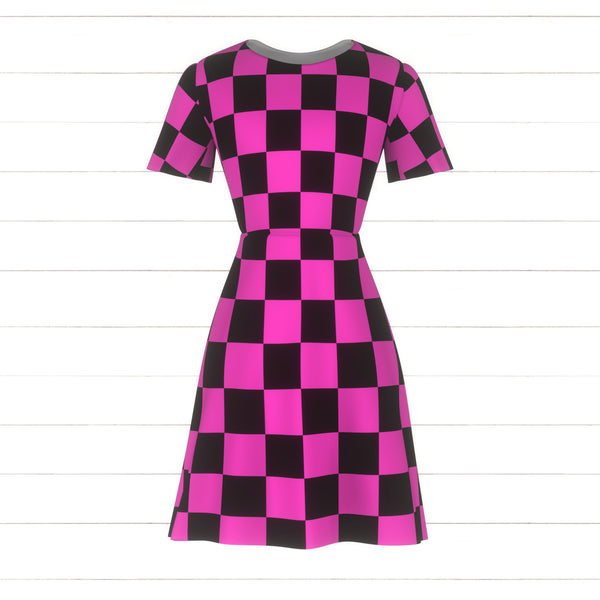 pink and black checkered dress Amazon.com: Goth Harajuku Pink Women Mini Dress Plaid Mall Goth Grunge Punk Black Y2k Sexy Party Lace Up Club Dress : Clothing, Shoes & Jewelry