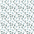 Baby Blue and Hampton Green Floral Botanical on White Image