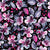 Gloria Watercolor Floral-Gray, Magenta, Pink on Black Image