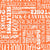 Halloween Word Cloud Sayings in White on Orange Image