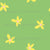 Lemon Blossom Scattered Floral Hand Drawn Pattern Yellow and Green Image