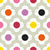 Retro Scandi Flower in Orange Yellow Pink Burgundy Purple Black Image