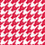 Houndstooth with Rock Hand in Crimson Red Image