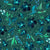 Bianna Watercolor Floral-Deep Ocean Blue and Teal on Cool Green Image
