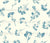 Butterweeed Wildflowers Antique blue and cream Image