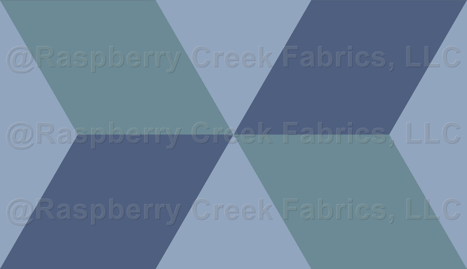 Cube, Chambray Blue, Blue, Soft Green