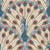 Art Deco Peacock Mocha Mousse Pantone Color of the Year 2025 Coquette Bow Fabric Image