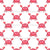 Cute Red Crabs on White Image