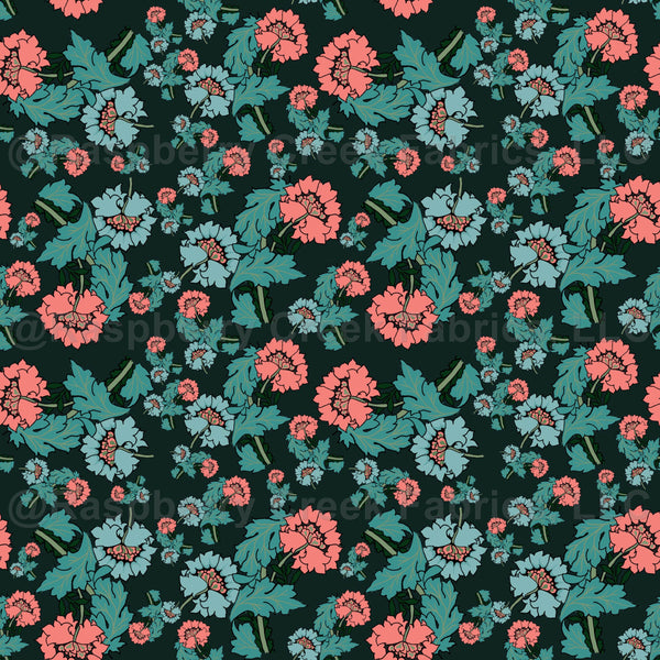 Popping Floral - Raspberry Creek Fabrics