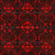Gothic Quatrefoil Cathedral Tile in Tonal Ruby Red and Black, Cathedral by Christableco [Small Scale] Image