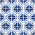 Patriotic Boho Blue and White Ornate Tile Image