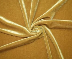 Gold Stretch Velvet Knit